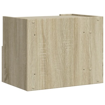 Noptiere de perete, 2 buc., stejar sonoma, 45x30x35 cm - Img 6