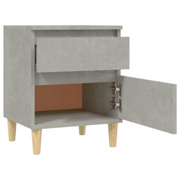 Noptiere, gri beton, 40x35x50 cm - Img 6