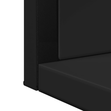 Oglindă baie cu raft negru 50x12x60 cm lemn prelucrat - Img 6
