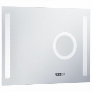 Oglindă cu LED de perete de baie cu senzor tactil, 80 x 60 cm - Img 4
