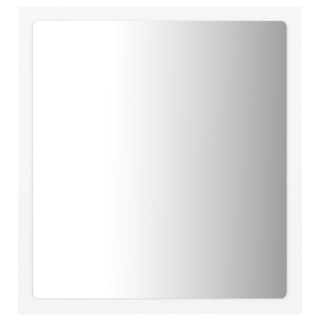 Oglindă de baie cu LED, alb, 40x8,5x37 cm, acril - Img 3