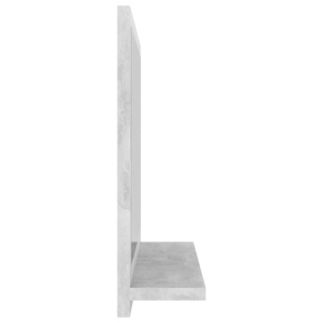 Oglindă de baie, gri beton, 40 x 10,5 x 37 cm, PAL - Img 7