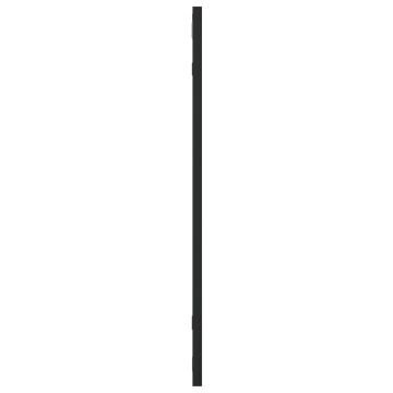 Oglindă de perete, negru, 60x60 cm, pătrată, fier - Img 4