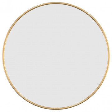 Oglindă de perete rotundă, auriu, Ø 40 cm - Img 2