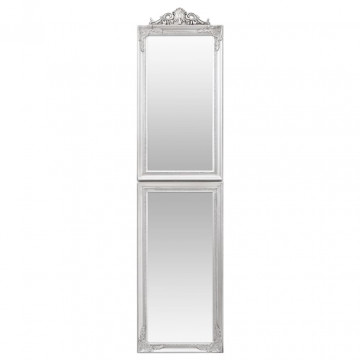 Oglindă de sine stătătoare, argintiu, 45x180 cm - Img 3