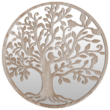 Oglindă rotundă,nisip,40x2,5 cm,fier, utilizare în interior - Img 2