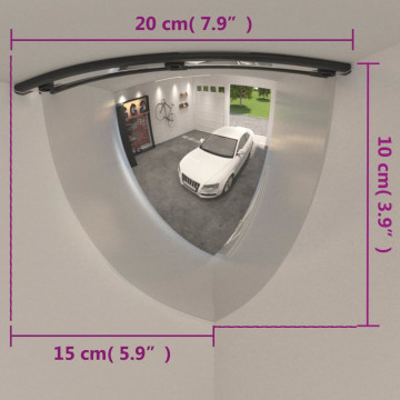 Oglinzi de trafic sfert de cupolă, 2 buc., Ø30 cm, acril - Img 7