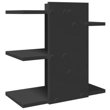 Organizator birou, negru, 42x21,5x42 cm lemn prelucrat - Img 5