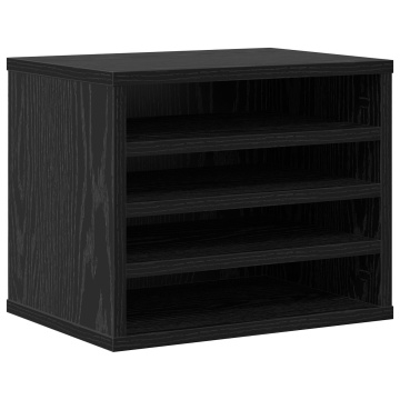 Organizator Birou Stejar Negru 36x26x29.5 cm Lemn Prelucrat - Img 2