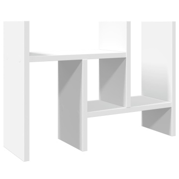 Organizator de birou, alb, 34,5x15,5x35,5 cm, lemn prelucrat - Img 2