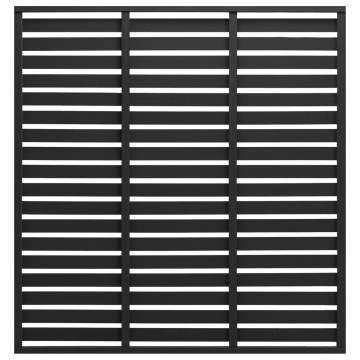 Panou de gard, negru, 180x180 cm, WPC - Img 1