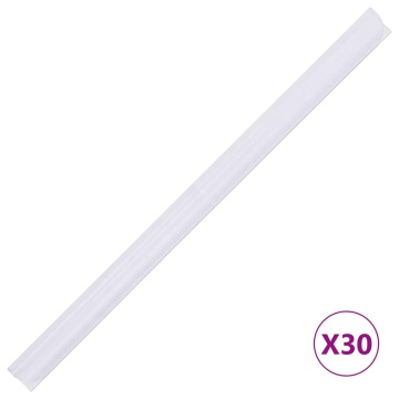 Panou de intimitate grădină, alb, 70 x 0,19 m, PVC - Img 6