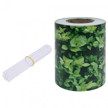 Panou de intimitate grădină, verde, 70 x 0,19 m, PVC - Img 2
