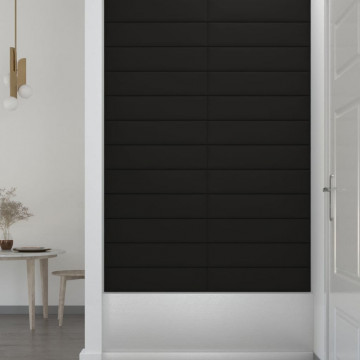 Panouri de perete 12 buc. negru 60x15 cm textil 1,08 m² - Img 4