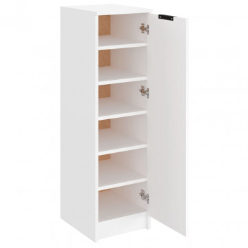 Pantofar, alb, 30x35x100 cm, lemn compozit - Img 5
