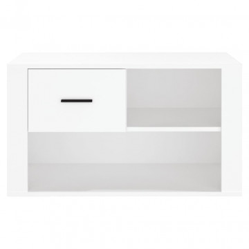 Pantofar, alb, 80x35x45 cm, lemn compozit - Img 8