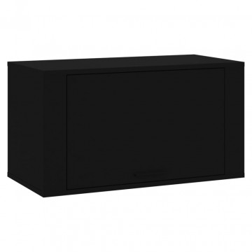 Pantofar de perete, negru, 70x35x38 cm, lemn prelucrat - Img 2