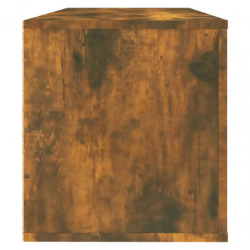 Pantofar de perete, stejar fumuriu, 100x35x38 cm lemn prelucrat - Img 5