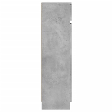 Pantofar, gri beton, 100,5x28x100 cm, lemn prelucrat - Img 6