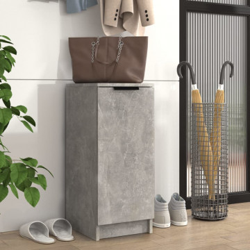 Pantofar, gri beton, 30x35x70 cm, lemn compozit - Img 1