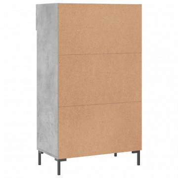 Pantofar, gri beton, 60x35x105 cm, lemn compozit - Img 7