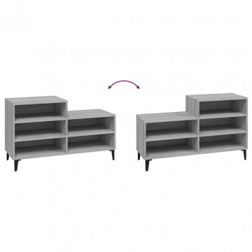 Pantofar, gri sonoma, 102x36x60 cm, lemn prelucrat - Img 8