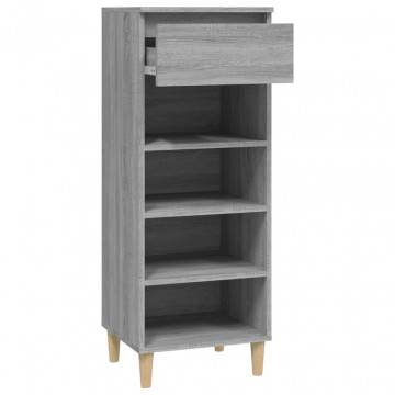 Pantofar, gri sonoma, 40x36x105 cm, lemn prelucrat - Img 4