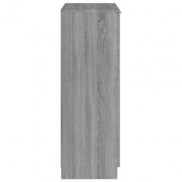 Pantofar, gri sonoma, 59x35x100 cm, lemn compozit - Img 6