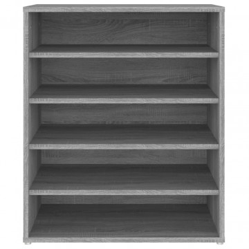 Pantofar, gri sonoma, 60x35x70 cm, lemn compozit - Img 8