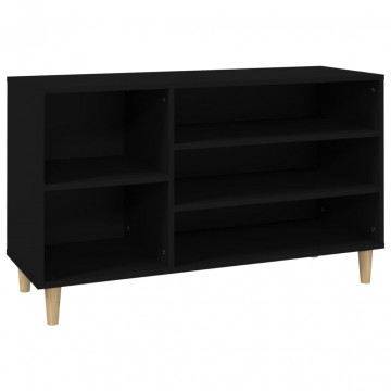 Pantofar, negru, 102x36x60 cm, lemn compozit - Img 2