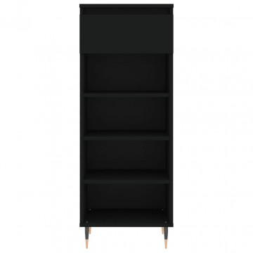 Pantofar, negru, 40x36x105 cm, lemn compozit - Img 8