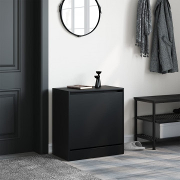 Pantofar, negru, 60x34x63,5 cm, lemn compozit - Img 3
