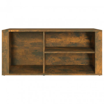 Pantofar, stejar fumuriu, 100x35x45 cm, lemn prelucrat - Img 8