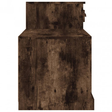 Pantofar, stejar fumuriu, 100x42x60 cm, lemn prelucrat - Img 6