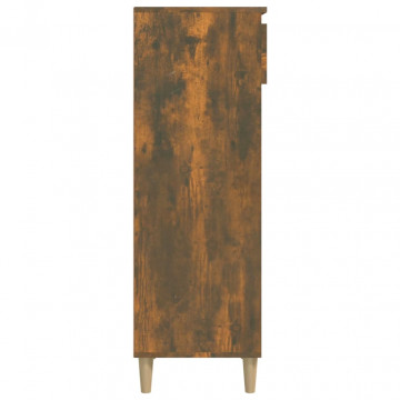 Pantofar, stejar fumuriu, 40x36x105 cm, lemn compozit - Img 8