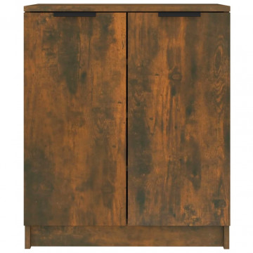 Pantofar, stejar fumuriu, 59x35x70 cm, lemn prelucrat - Img 3