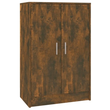 Pantofar, stejar fumuriu, 60x35x92 cm, lemn prelucrat - Img 8