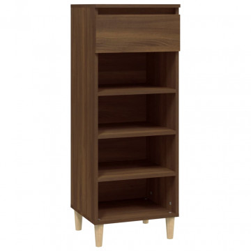 Pantofar, stejar maro, 40x36x105 cm, lemn prelucrat - Img 2
