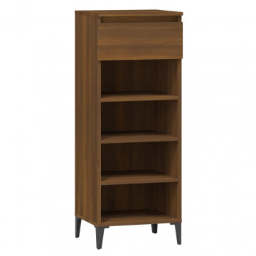 Pantofar, stejar maro, 40x36x105 cm, lemn prelucrat - Img 2
