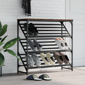 Pantofar, stejar maro, 90x30x85 cm, lemn prelucrat - Img 1