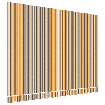 Pânză de rezervă copertină, dungi multicolore, 3,5x2,5 m - Img 2