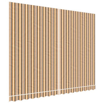 Pânză de rezervă copertină, dungi multicolore, 4x3 m - Img 2