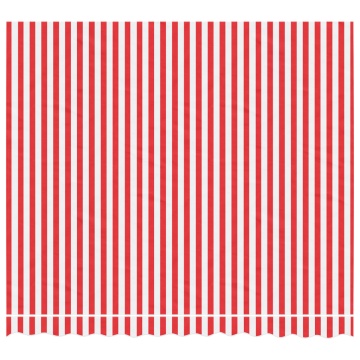 Pânză de rezervă copertină, roșie și albă, 3x2,5 m - Img 3