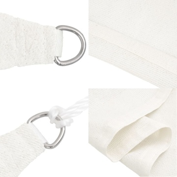 Pânză parasolar, alb, 3 x 6 m, HDPE, 160 g/m² - Img 5