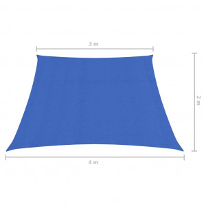Pânză parasolar, albastru, 3/4x2 m, HDPE, 160 g/m² - Img 5