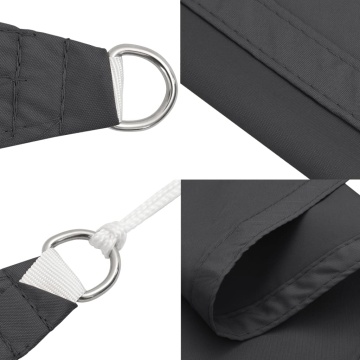 Pânză parasolar, antracit, 4,5x4,5 m, țesătură oxford, pătrat - Img 6