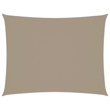 Pânză parasolar gri taupe 3,5x5m țesătură oxford dreptunghiular - Img 2