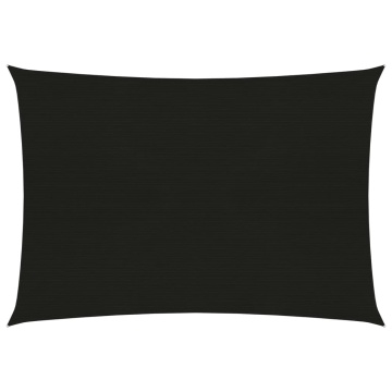 Pânză parasolar, negru, 3,5x5 m, HDPE, 160 g/m² - Img 1