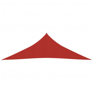 Pânză parasolar, roșu, 3,5x3,5x4,9 m, HDPE, 160 g/m² - Img 3