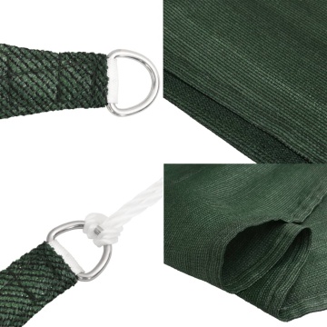 Pânză parasolar, verde închis, 5x7 m, 160 g/m², HDPE - Img 6